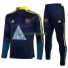 Arsenal Ensemble Sweat d'Entraînement Quarter-Zip 22-23 Bleu Jaune Pour Enfant